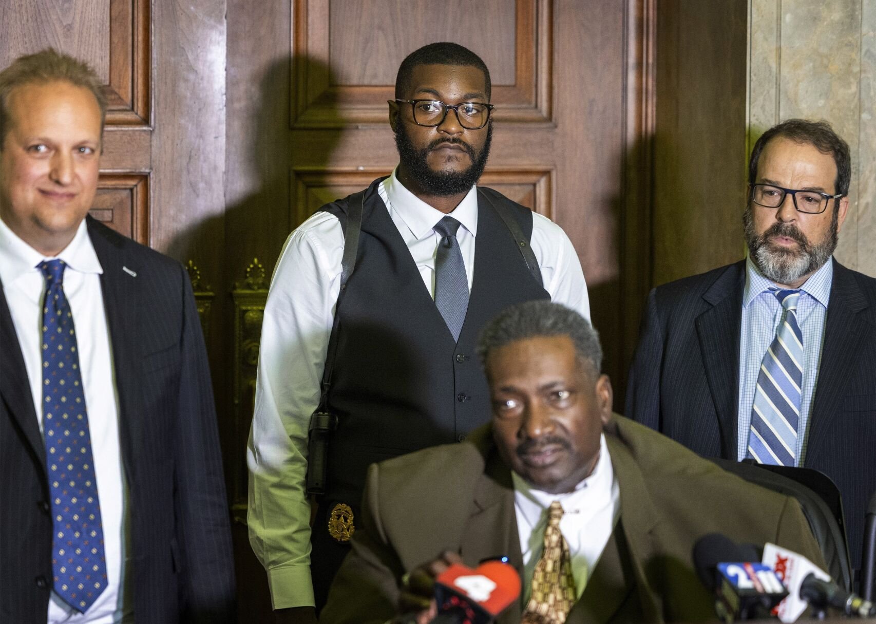 Sheriff Montgomery holds press conference after first hearing
